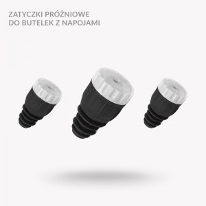 Zatyczki próżniowe do butelek z napojami WM-1508STP - 3 szt.