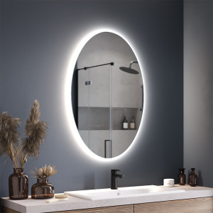Miroir LED Simple Oval Ambiente