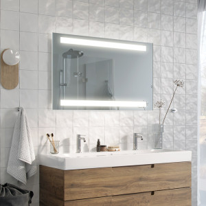 Specchio da bagno Duet LED