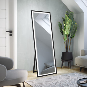 Standspiegel mit Rahmen und LED-Beleuchtung Formosa LED