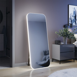 Specchio LED da terra con cornice Mirano Deli-Acrylic