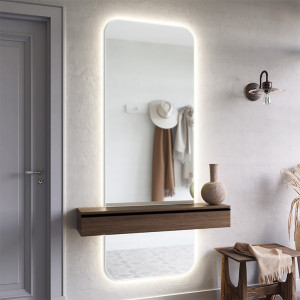 Espejo con iluminación LED en dos partes Simple Mivia Ambiente