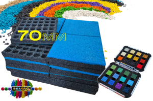 Płyta EPDM 70mm + kołki na place zabaw