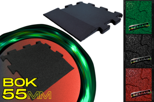 Płyta wykończeniowa SBR boczna typu puzzle plac zabaw grubość 55 mm