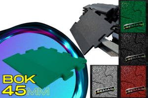 Płyta wykończeniowa boczna typu puzzle fitness grubość 45 mm