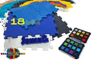 Puzzel EPDM 18mm na place zabaw
