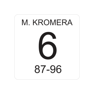 Oklejenie klosza oznakowaniem wycinanym