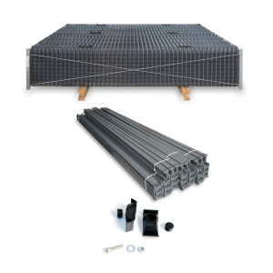 Panel ogrodzeniowy VEGA B 3D, słupy i akcesoria GAMMA. Palety po 50 kpl.