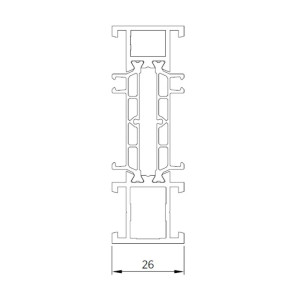 Poszerzenia aluminiowe do drzwi NOVA.