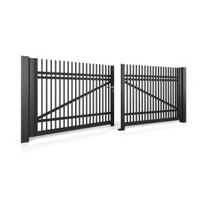 Brama aluminiowa dwuskrzydłowa CLASSIC AW.AL.01.