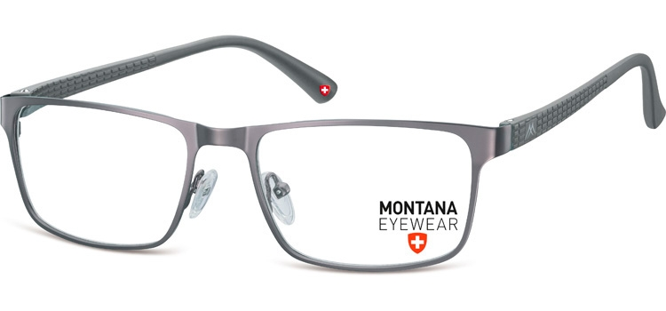 Okulary oprawki prostokątne optyczne Montana MM610D jasnografitowe