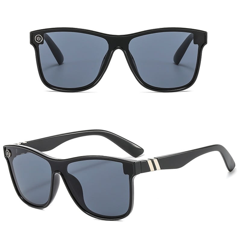 Męskie okulary przeciwsłoneczne pełne MAXAIR z filtrem UV400 czarne ST-MAX2