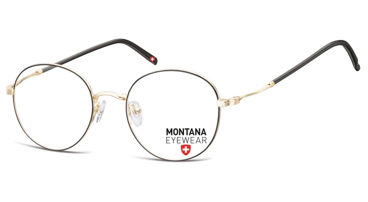 Lenonki okulary Oprawki optyczne MM598D czarno-złote