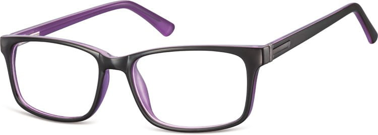 Oprawki okulary zerowki korekcja Sunoptic CP150E czarno-fioletowe