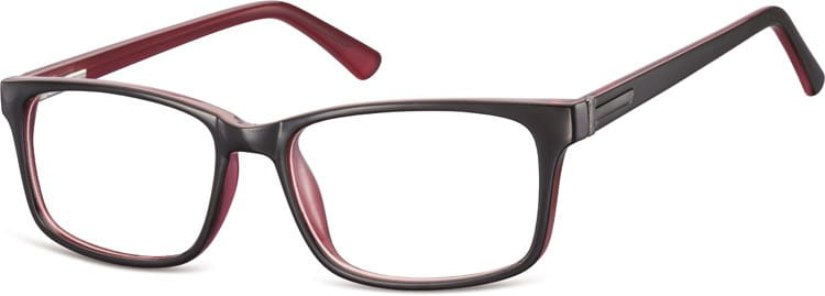 Oprawki okulary zerowki Sunoptic CP150F czarno+rozowe