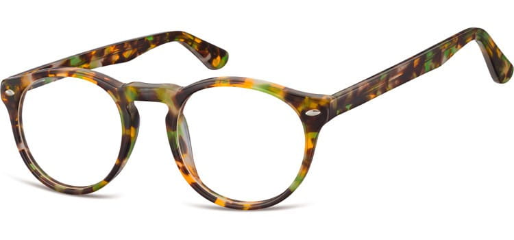 Okrągłe okulary oprawki zerowki korekcyjne Sunoptic AC46D