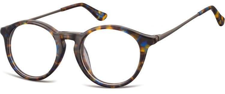 Okrągłe okulary oprawki zerowki korekcyjne Sunoptic AC47H