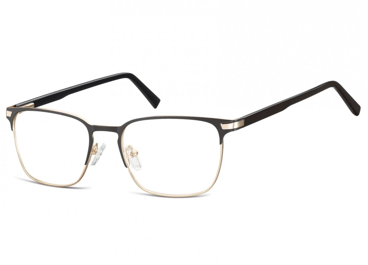 Okulary oprawki optyczne korekcyjne Sunoptic 917B czarno-złote