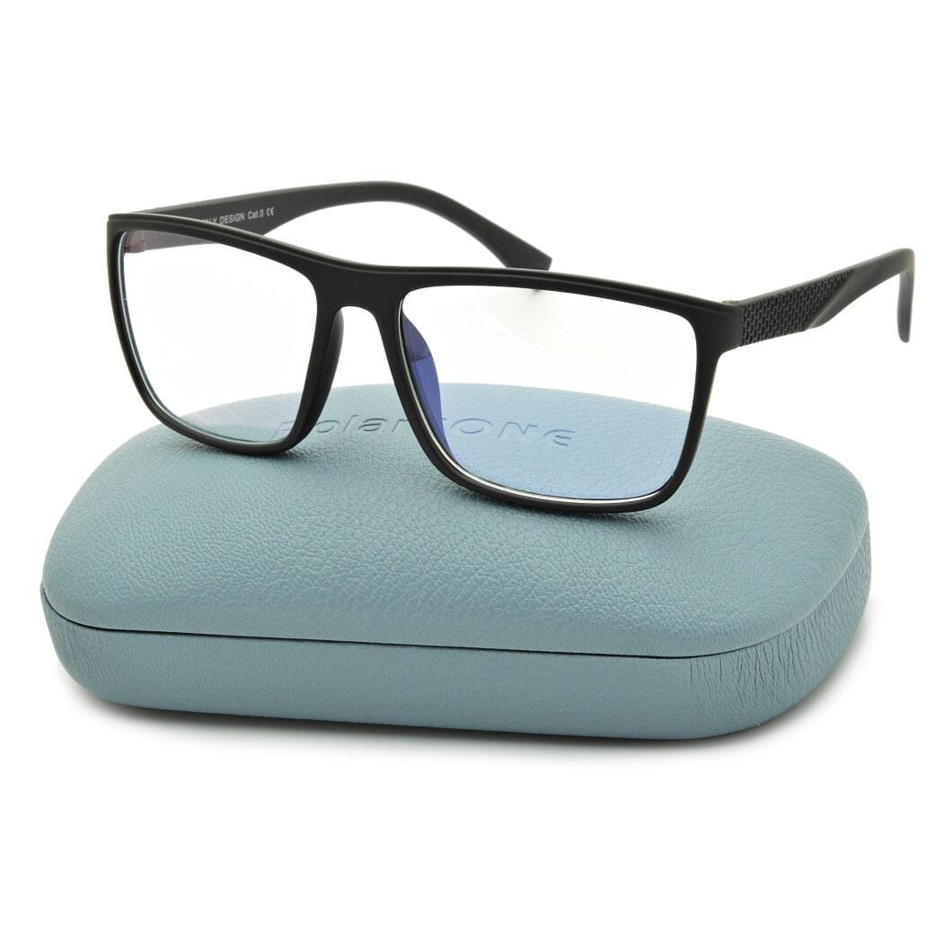 Okulary Nerd z filtrem światła niebieskiego do komputera zerówki R-BL-1636K