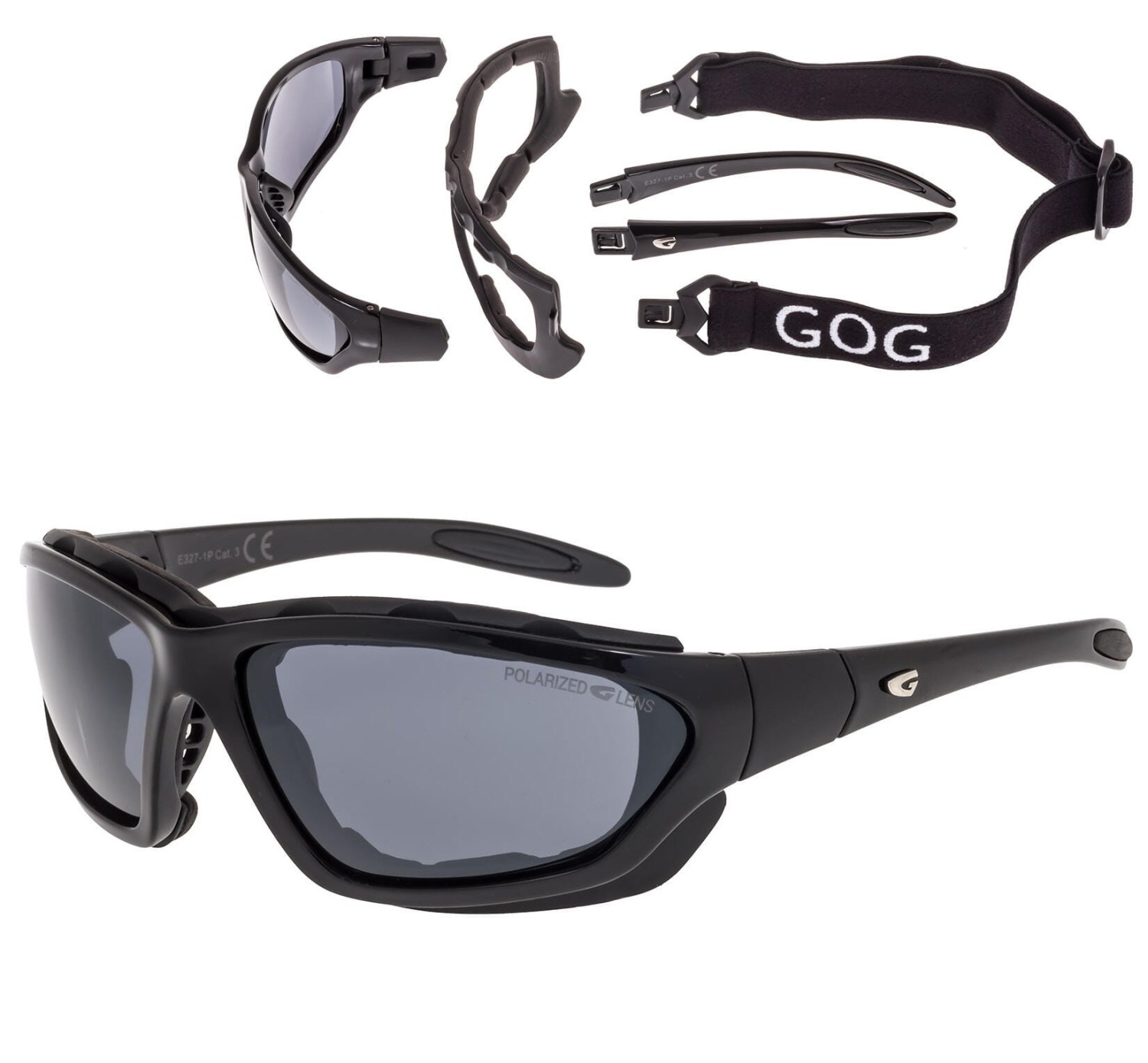 Górskie Sportowe okulary przeciwsłoneczne z polaryzacją GOG E327-1P