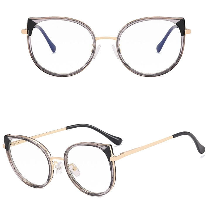 Damskie okulary zerówki do komputera BLUE LIGHT z flexami 25127F