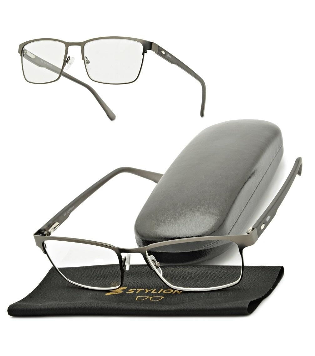 Plusy +1.75 Męskie okulary do czytania korekcyjne ST330