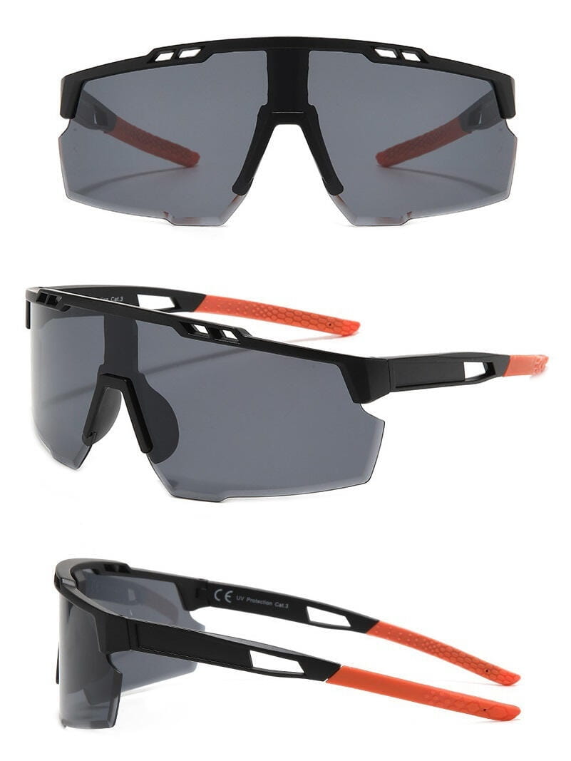 Sportowe okulary przeciwsłoneczne z filtrem UV400 Black/Orange SVM-13