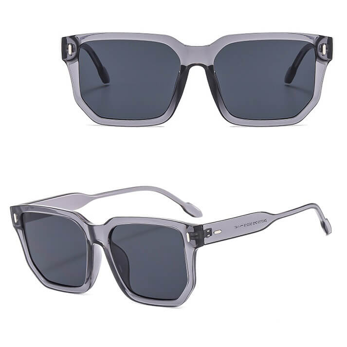 Okulary przeciwsłoneczne z filtrem UV400 STL43A szare transparentne + akcesoria