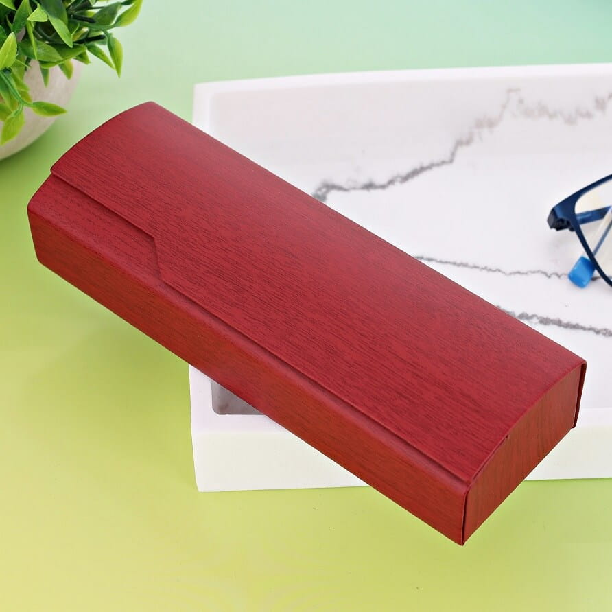Etui okularowe na magnes STHC-15C bordowe