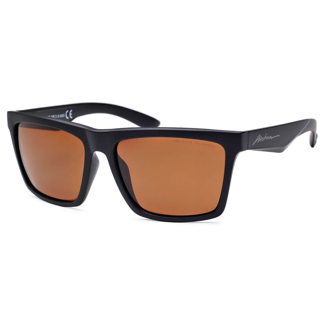 Okulary Arctica S-328D przeciwsłoneczne polaryzacyjne czarny/brąz