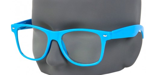 Błękitne okulary nerdy zerówki Damskie i Męskie NR-51