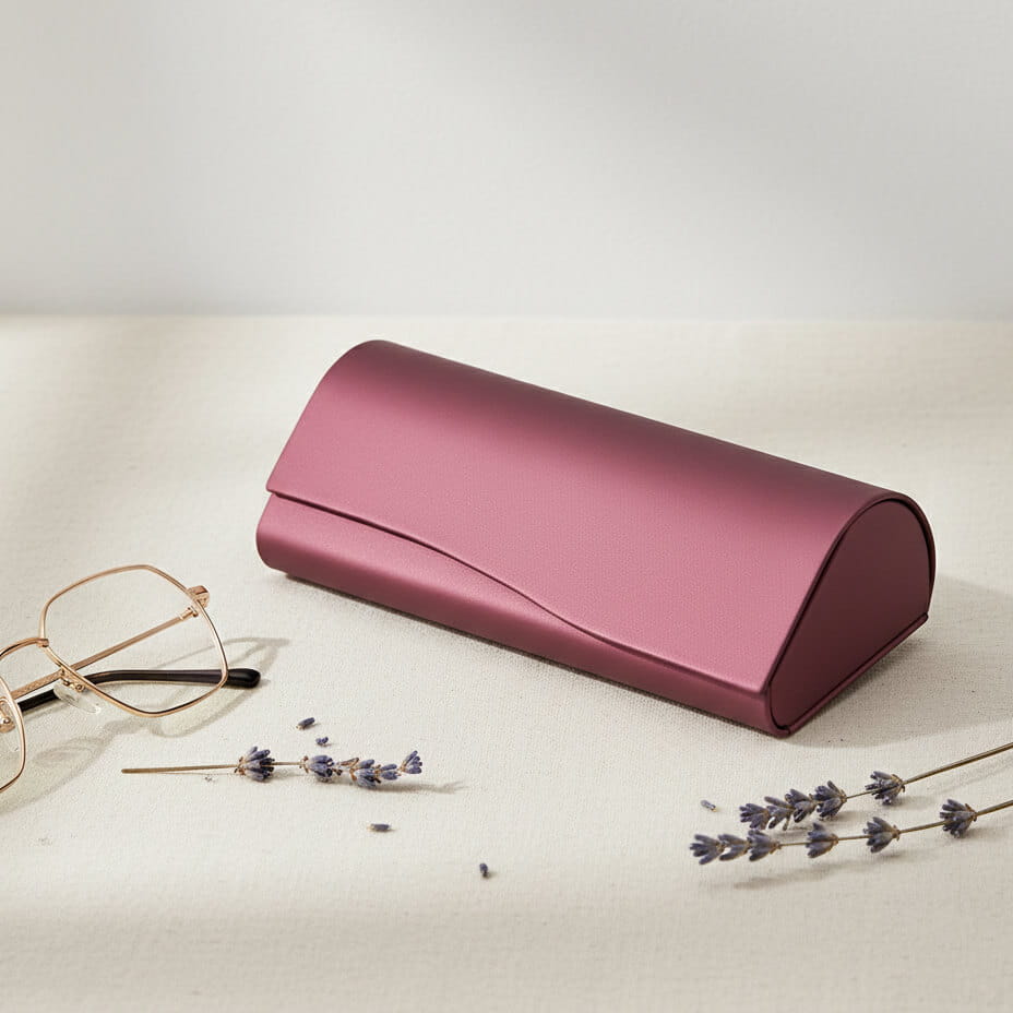 Etui na okulary korekcyjne zamykane na magnes STHC-93C bordowe