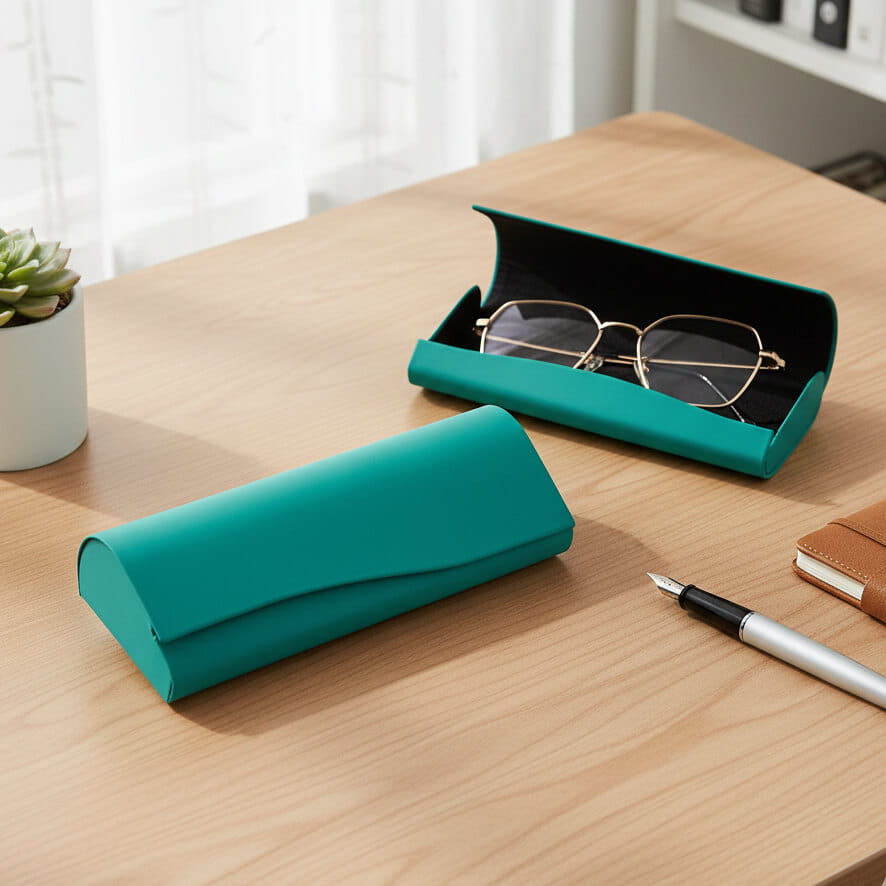 Etui na okulary korekcyjne zamykane na magnes STHC-93F zielone