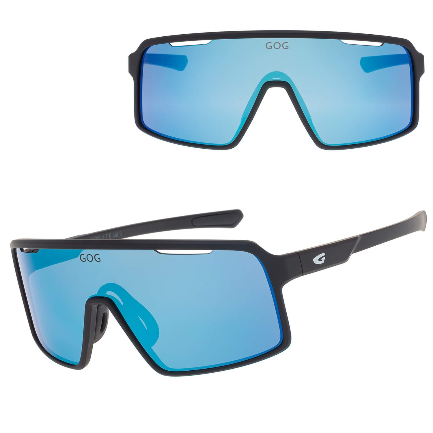 Okulary przeciwsłoneczne sportowe GOG E685-1 czarny/granat
