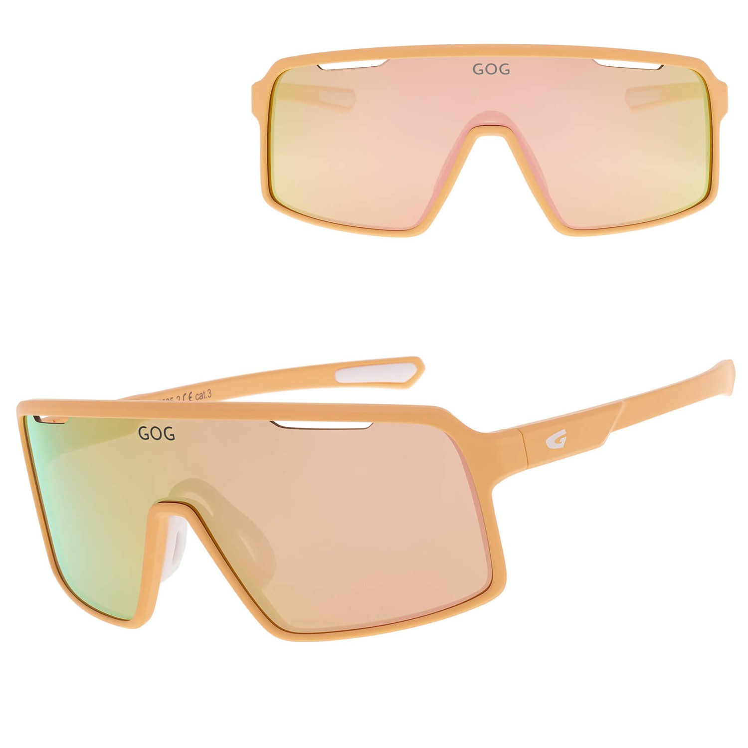 Okulary przeciwsłoneczne sportowe GOG E685-2 orange/white