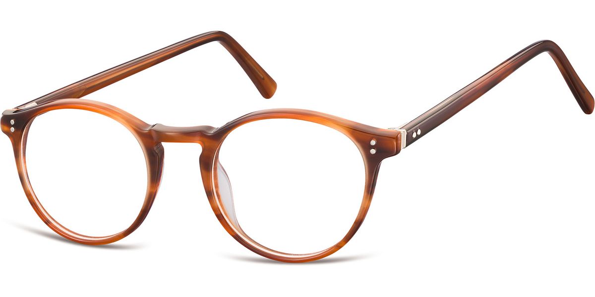 Okrągłe okulary oprawki zerowki korekcyjne Sunoptic AC43B