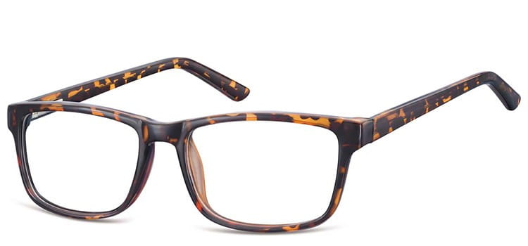 Okulary Zerówki klasyczne oprawki Sunoptic CP155A panterka