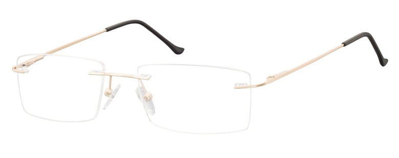 Bezramkowe Okulary Oprawki korekcyjne Sunoptic 986D zlote