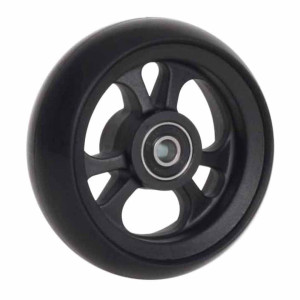 Koło do wózka inwalidzkiego 100x34/26 4" plastikowe czarne