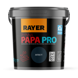Rayer Płynna Papa PRO antracyt 1 kg - powłoka do napraw i uszczelnień