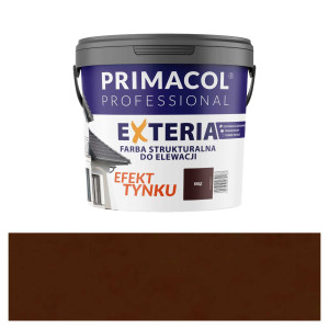 Elewacyjna farba strukturalna Exteria brąz PRIMACOL PROFESSIONAL 4,5 l