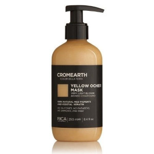 Maska koloryzująca do bardzo jasnych blondów Yellow Ocher RICA Cromearth 250 ml