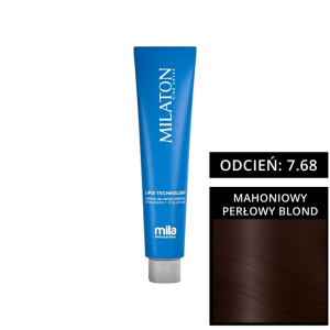Mila Professional Milaton High Cover farba do włosów 7.68 Mahoniowy perłowy blond 100 ml