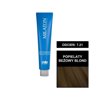 Mila Professional Milaton High Cover farba do włosów 7.21 Popielaty beżowy blond 100 ml
