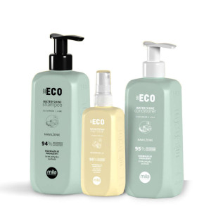 Zestaw nawilżający do włosów Mila Be Eco - Szampon Water shine 250ml + Odżywka Water Shine 250ml + Mleczko Nutrition