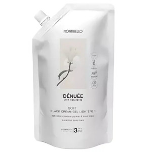 Montibello Dénuée Soft Black 400 ml – Kremowo-żelowy rozjaśniacz bez amoniaku z aktywnym węglem do delikatnych refleksów