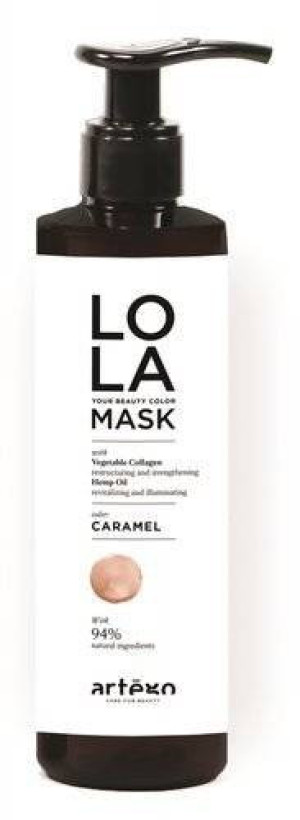 LOLA Your Beauty Color Mask CARAMEL 200 ml – Maska koloryzująca w karmelowym odcieniu dla ciepłych, słonecznych tonów
