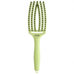 Olivia Garden Fingerbrush Dolce Vita Green Pistachio – szczotka do rozczesywania z włosiem dzika i nylonu