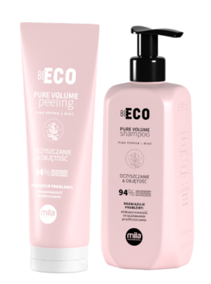 Zestaw zwiększający objętość Pure Volume Mila Be Eco 250 ml : Szampon + Peeling