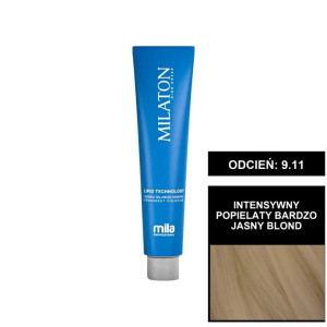 Mila Professional Milaton Classic farba do włosów 9.11 Intensywny popielaty bardzo jasny blond 100 ml
